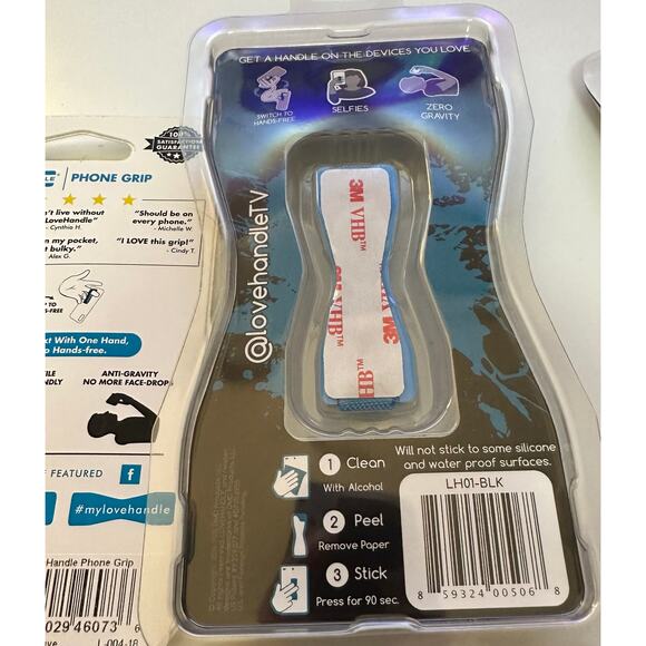 LoveHandle Phone Grips Lot of 3 New Sealed - Picture 5 of 5